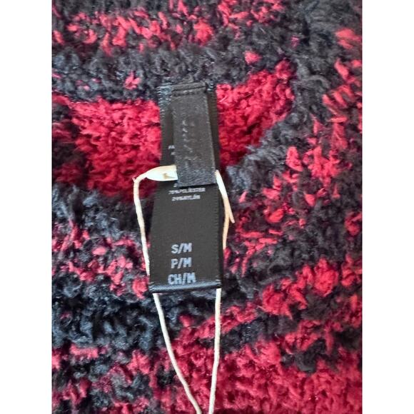 Skims cozy knit buffalo check cozy knit pullover oversized S/M NWT - Picture 3 of 6